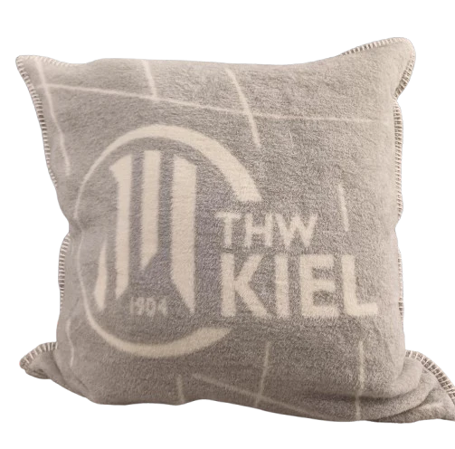 Kuschelkissen Bezug Linien grau-beige - Image 3