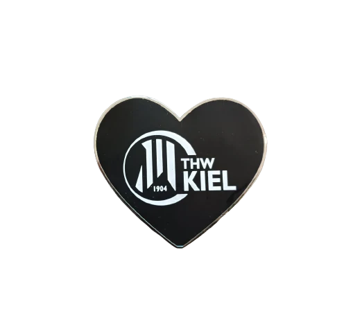 Magnet Herz Metall schwarz