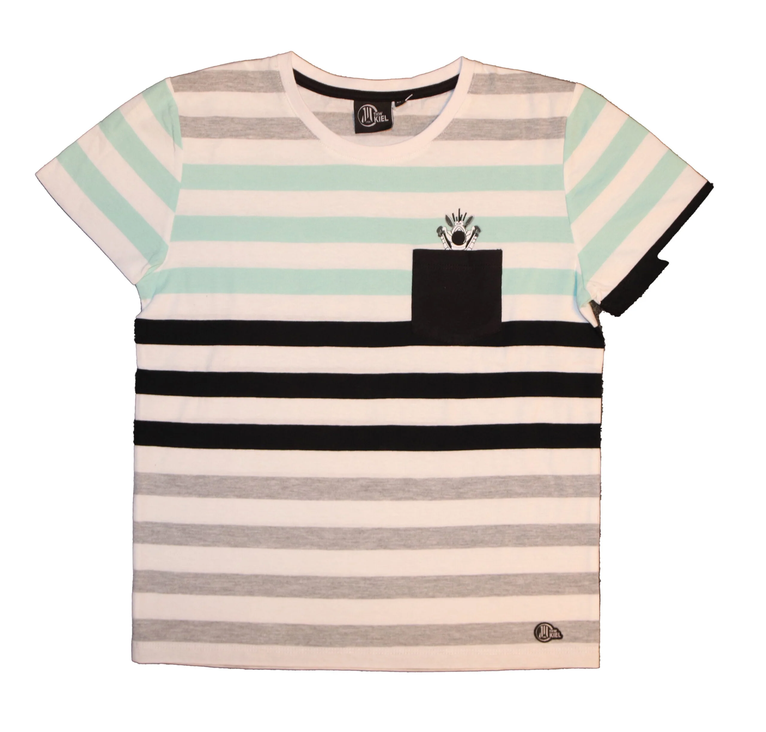 T-Shirt gestreift Hein Daddel Brusttasche