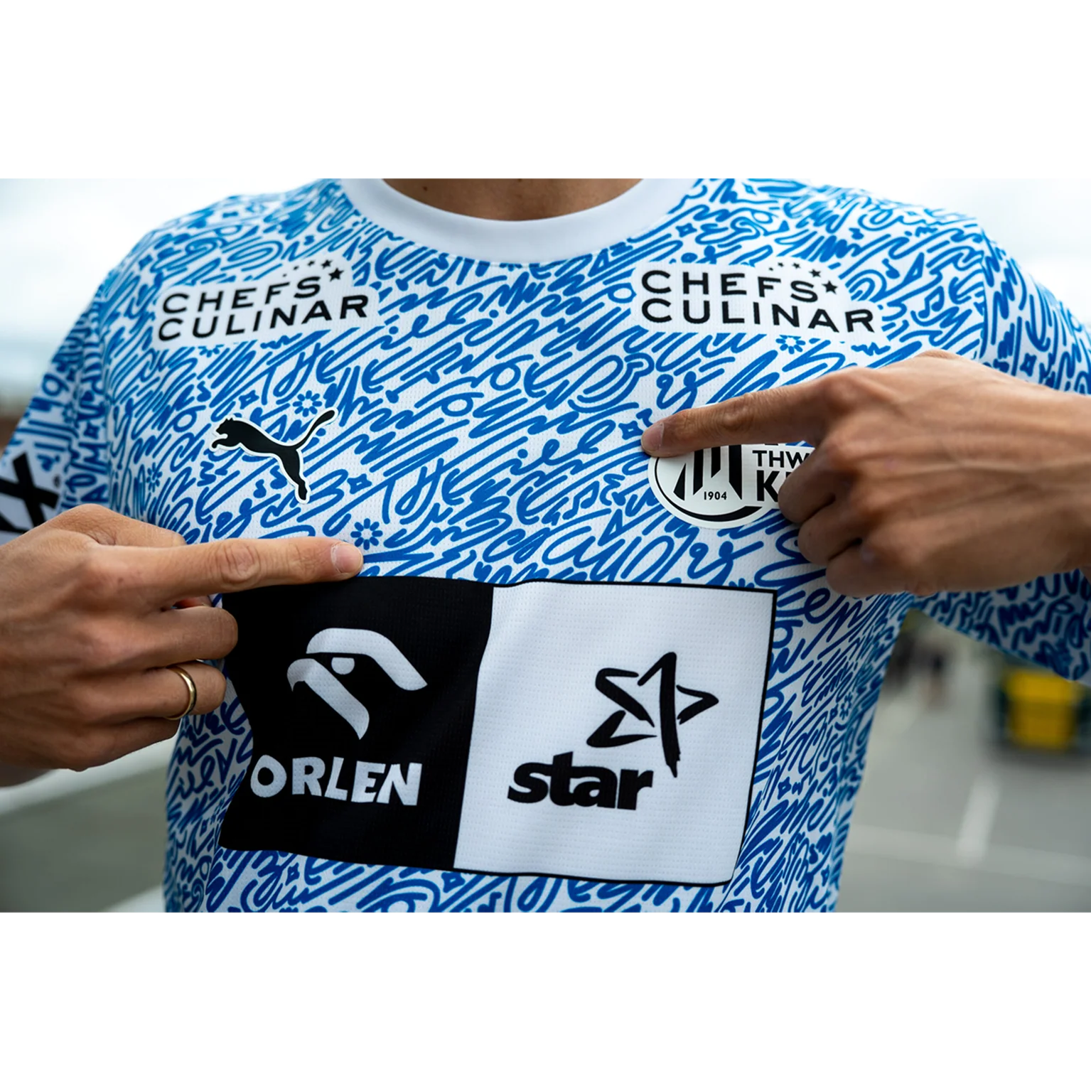 THW Kiel 24-25 Special Jersey Jr "Kieler Woche" Racing Blue - Image 4