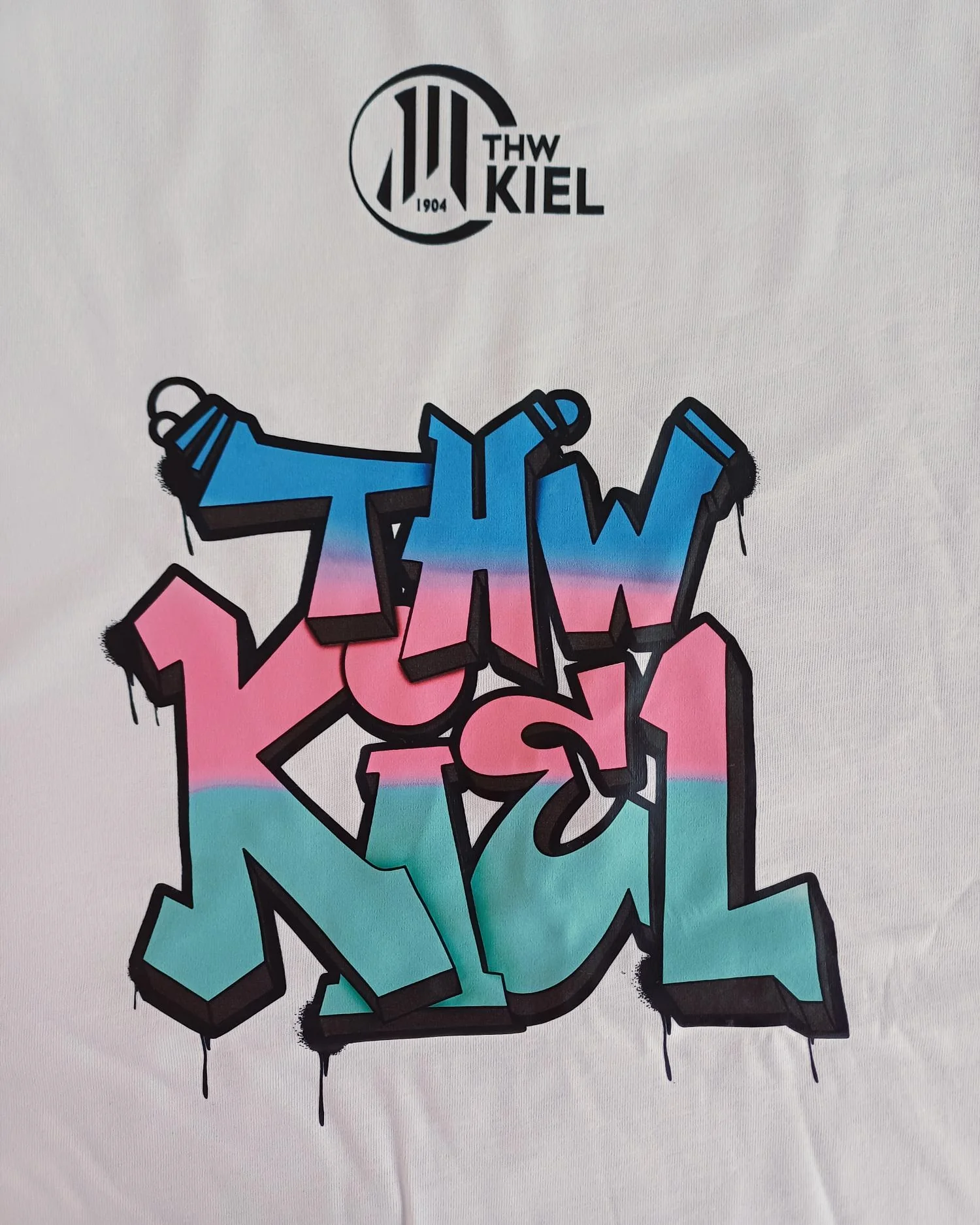 THW Kiel Tee Graffiti PUMA White - Image 3