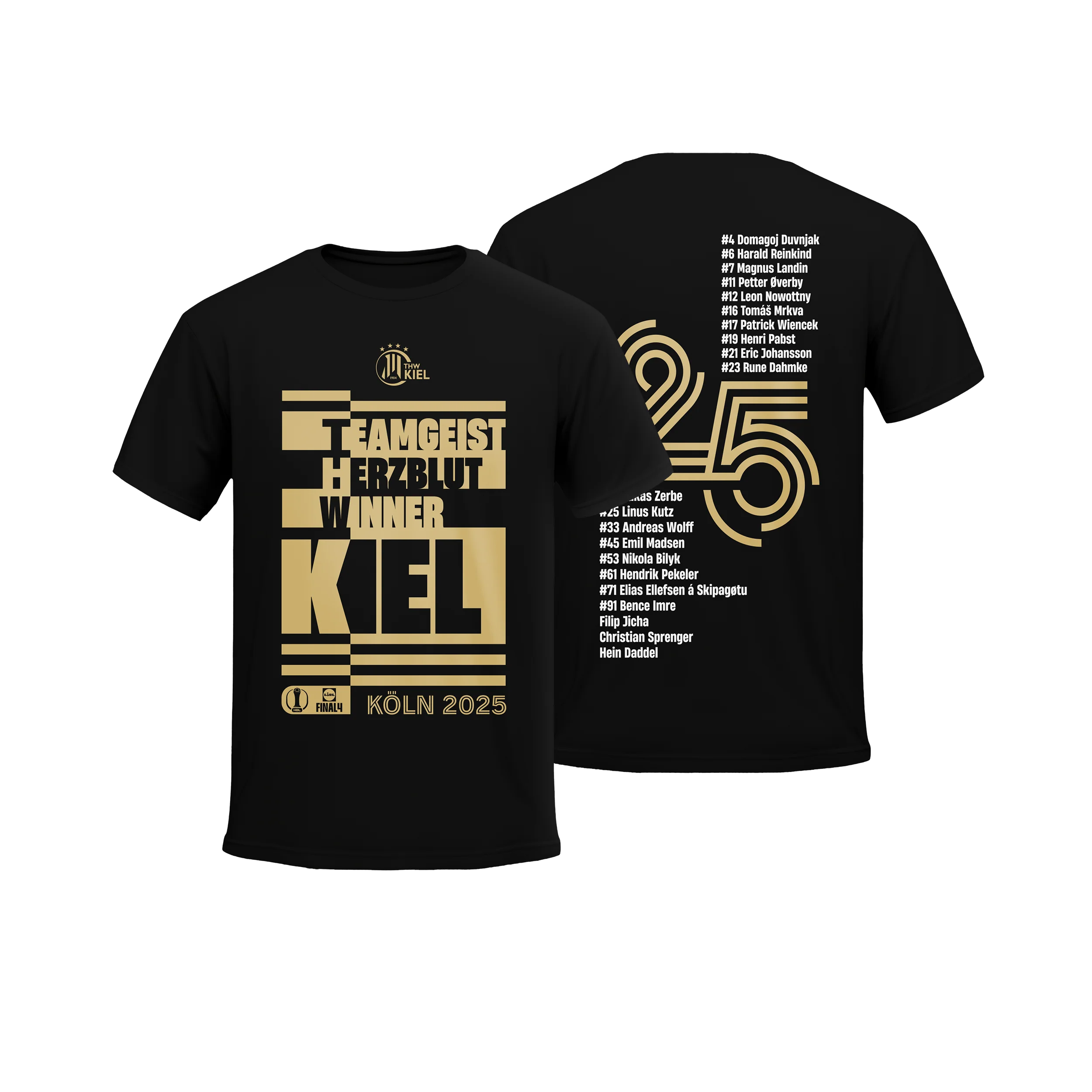 Winnershirt DHB Pokal Final4 2025 - THW Kiel  Black